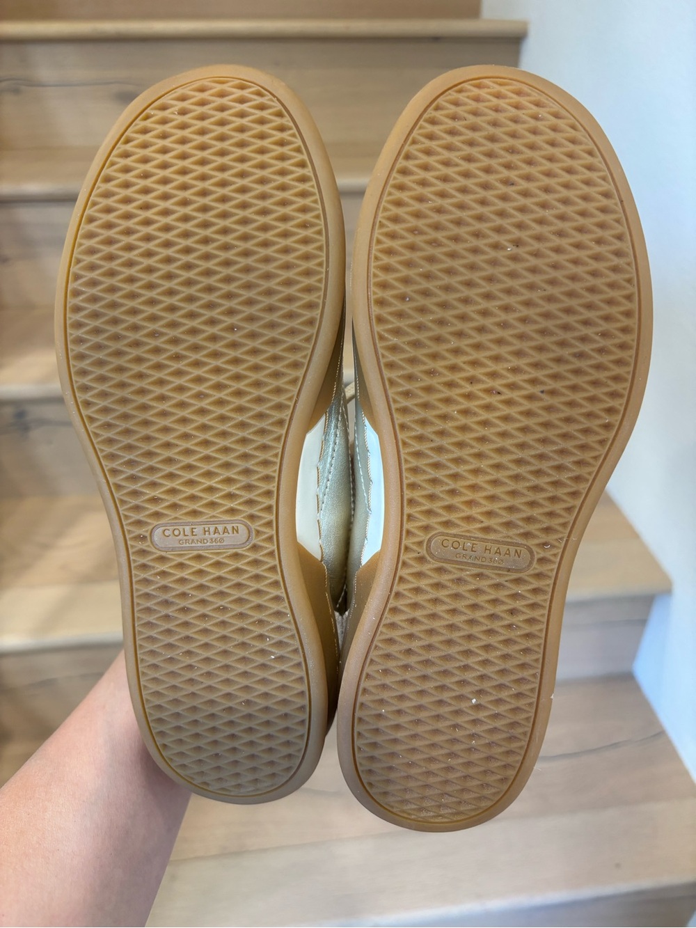 NWOT Cole Haan gold gym tennis shoes - Picture 4 of 4